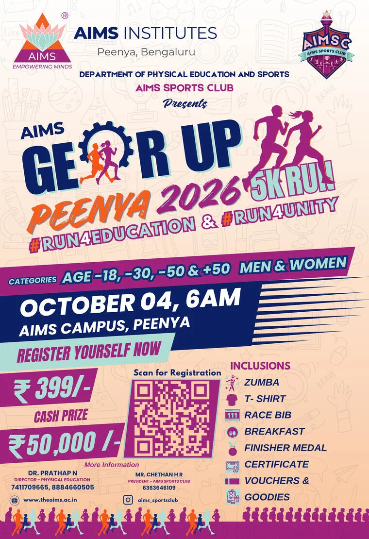 AIMS Gear Up Peenya 5K Run 2026, Peenya · Bengaluru